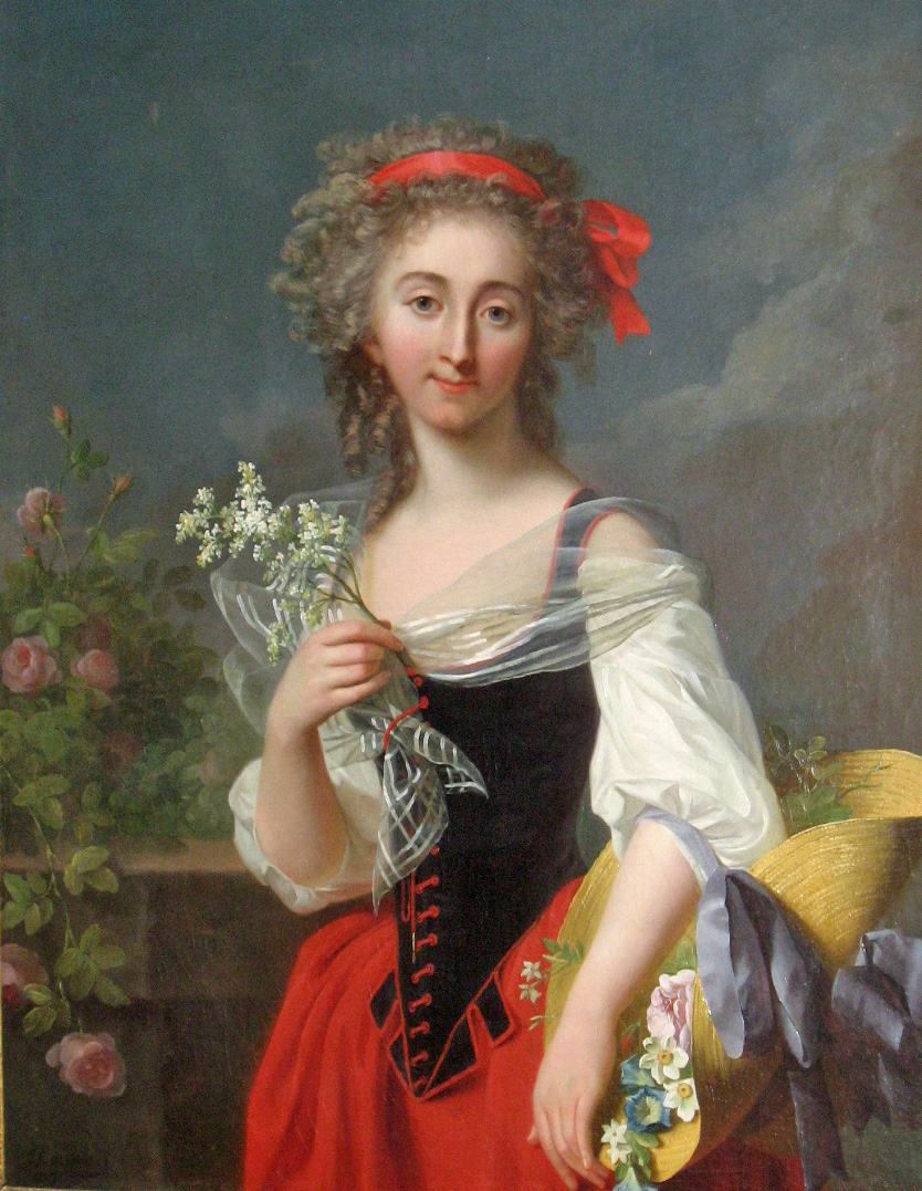 7 Lady Caroline Mackenzie, daughter of Kenneth Viscount Fortrose, born 1766, md 1823 Louis P. F. M. Drummond, Comte de Melfort (Portrait by Jean Laurent Mosnier, 1787, collection Michael, Lord Berkeley)